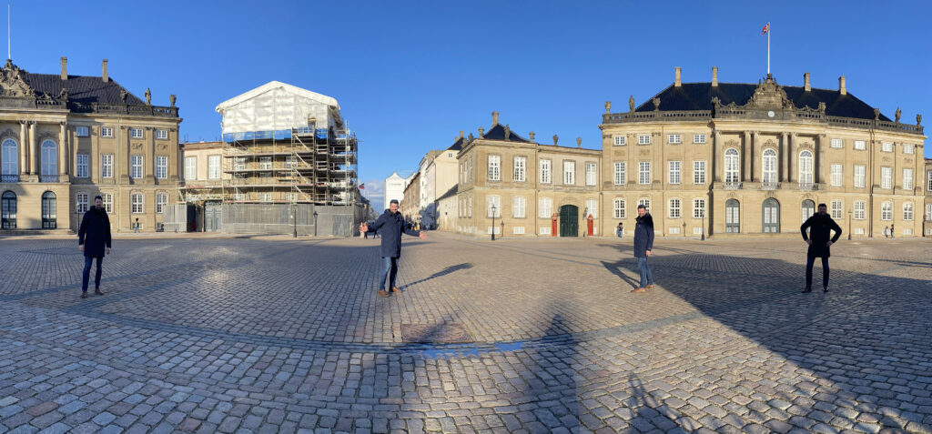 Walking through the city, near castles and colorful alleys