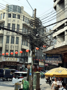Stromverkabelungen in Chinatown